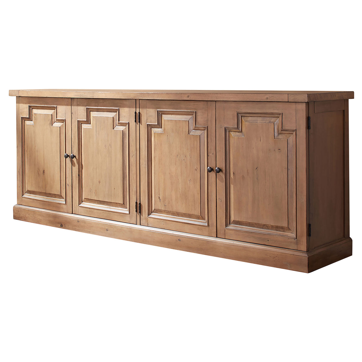 Florence 4-Door Sideboard Rustic Smoke