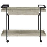 Ventura 1-drawer Engineered Wood Bar Cart Grey Driftwood