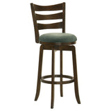 Murphy Wood Pub Height Swivel Bar Chair Hunter Green