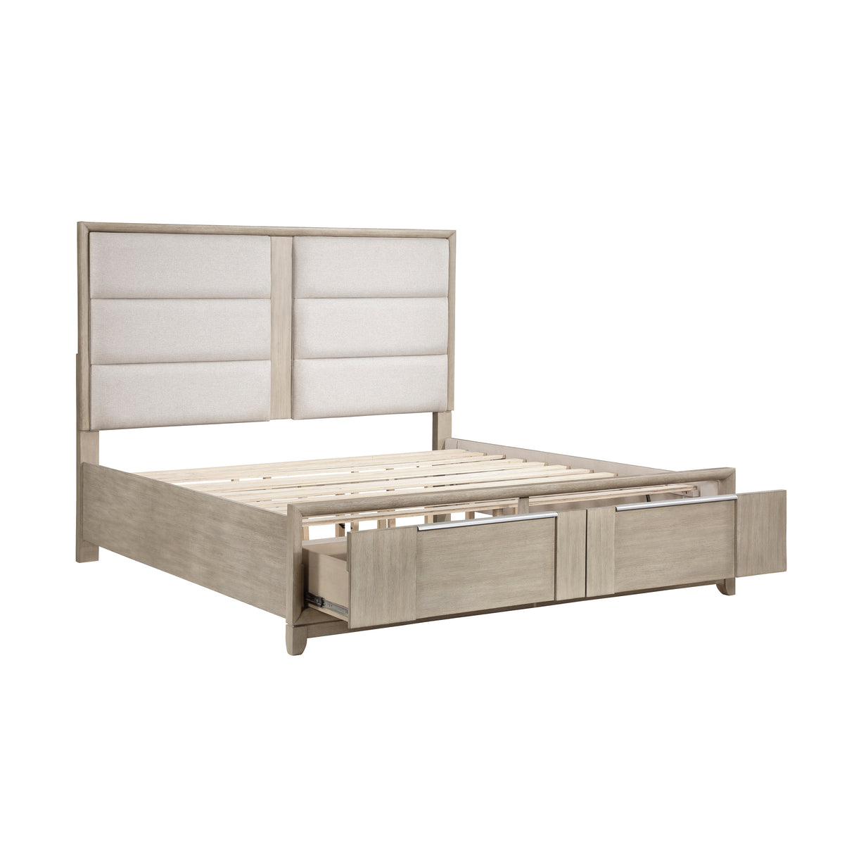 Mckewen Eastern King Platform Bed With Footboard Storage