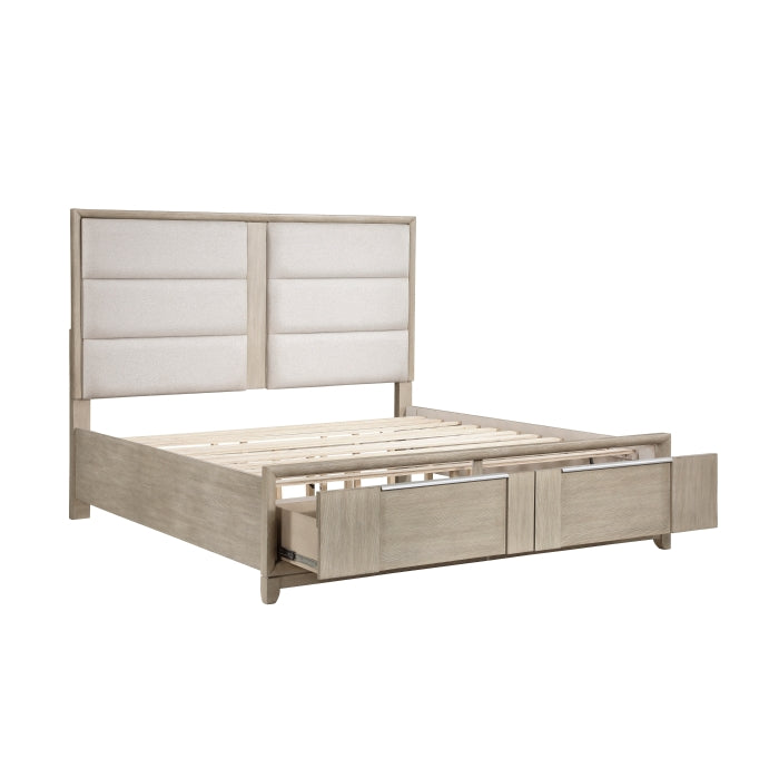 Mckewen California King Platform Bed With Footboard Storage