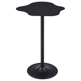 Keanu Black Curved 29-Inch Cloud-Shaped Bistro Bar Table