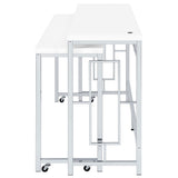 Jackson 5-piece Multipurpose Counter Height Table Set White