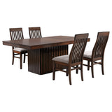 Briarwood Mango Oak 5-Piece Extension Leaf Dining Table Set