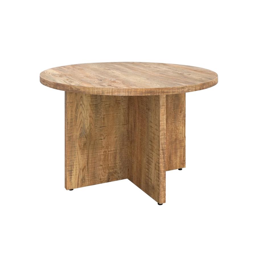 Jamestown Round 47-inch Composite Wood Dining Table Mango