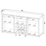 Jamestown 2-door Composite Wood Sideboard Buffet Mango