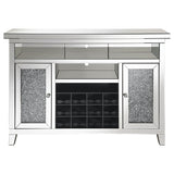 Melinda 2-Door Wine Cabinet With Lighting Mirror