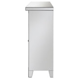 Melinda 2-Door Wine Cabinet With Lighting Mirror