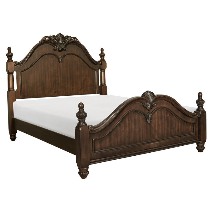 Belvieu Dark Cherry Eastern King Bed