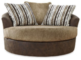 Alesbury Sofa and Oversized Swivel Accent Chair