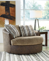 Alesbury Sofa and Oversized Swivel Accent Chair