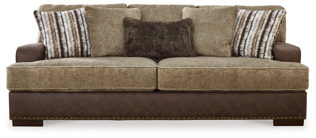 Alesbury Sofa and Oversized Swivel Accent Chair