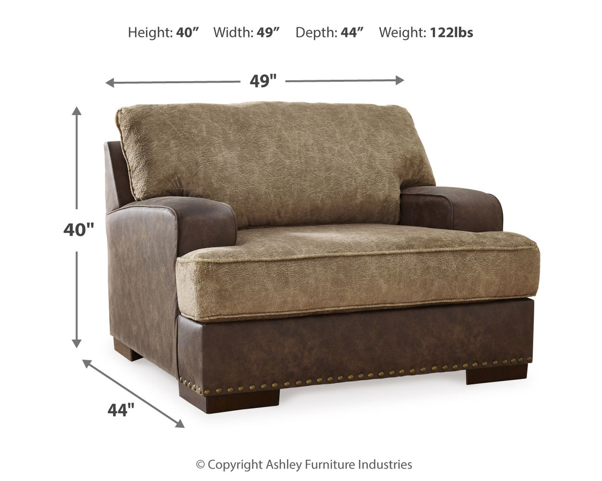 Alesbury Sofa, Loveseat, Oversized Chair and Ottoman