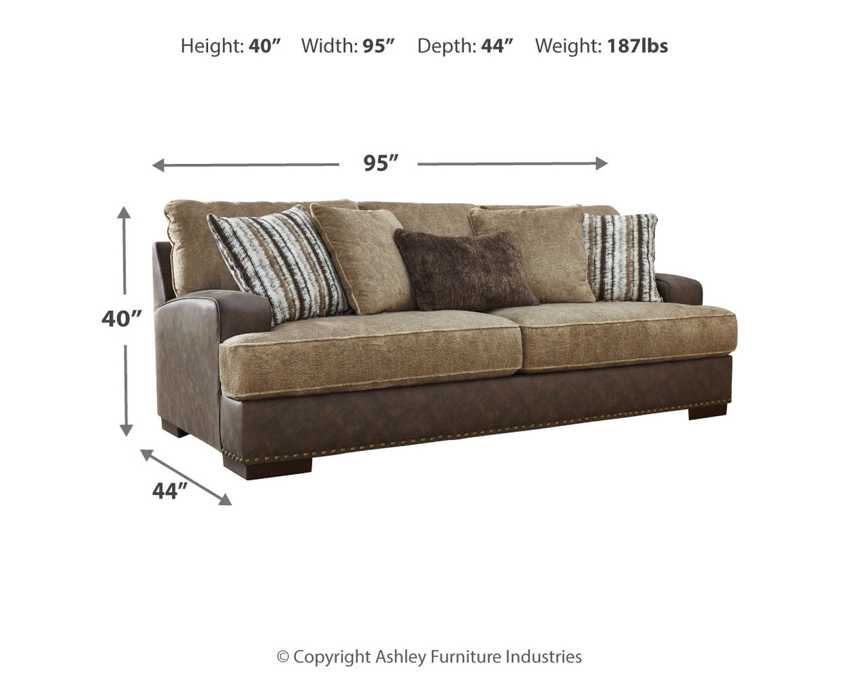 Alesbury Chocolate Sofa