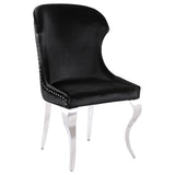 Cheyanne Black Upholstered Dining Side Chair (Set Of 2)