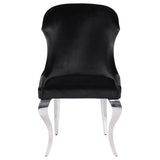 Cheyanne Black Upholstered Dining Side Chair (Set Of 2)