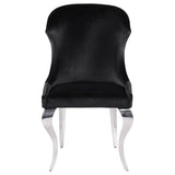 Cheyanne Black Upholstered Dining Side Chair (Set Of 2)