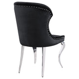 Cheyanne Black Upholstered Dining Side Chair (Set Of 2)