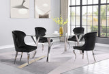 Cheyanne Black Upholstered Dining Side Chair (Set Of 2)