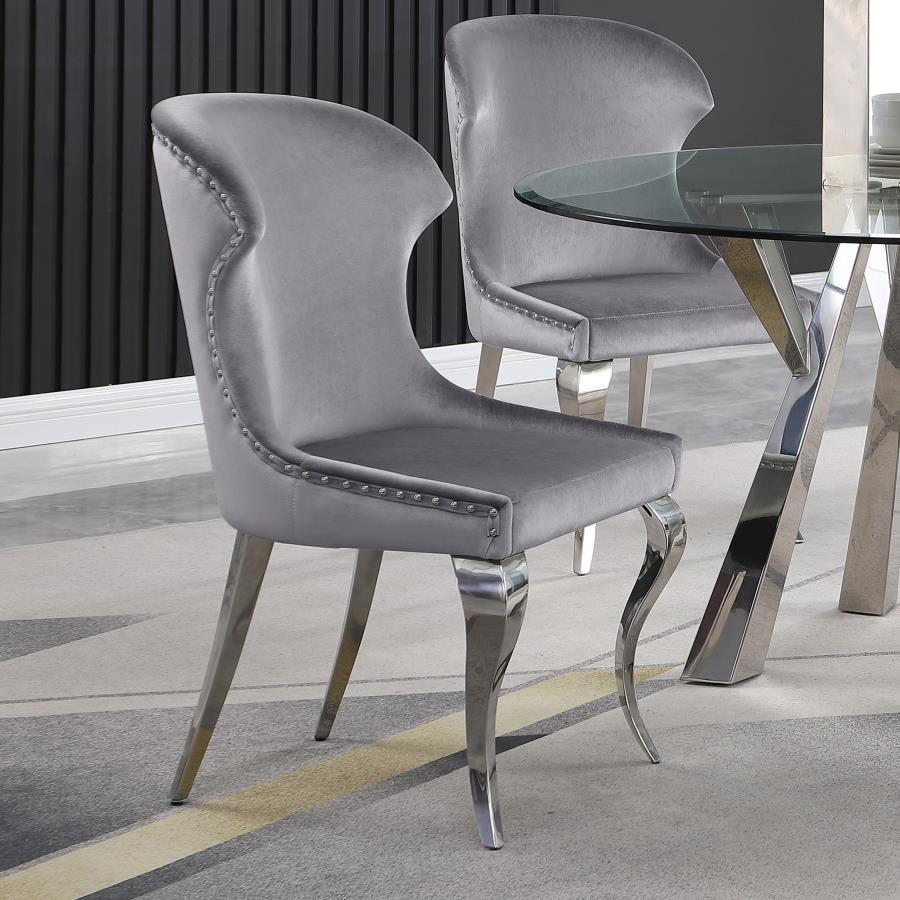 Cheyanne Grey Upholstered Dining Side Chair (Set Of 2)