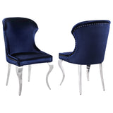 Cheyanne Ink Blue Upholstered Dining Side Chair (Set Of 2)