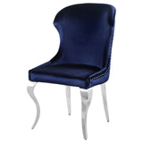 Cheyanne Ink Blue Upholstered Dining Side Chair (Set Of 2)