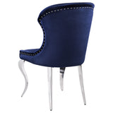 Cheyanne Ink Blue Upholstered Dining Side Chair (Set Of 2)