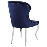 Cheyanne Ink Blue Upholstered Dining Side Chair (Set Of 2)