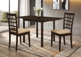 Kelso Rectangular Dining Table With Drop Leaf Cappuccino