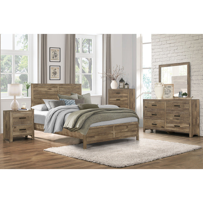 Mandan Weathered Pine Eastern King Bed