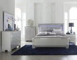 Allura Silver Full Bed, Led Lighting