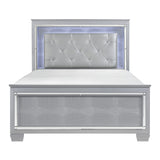 Allura Silver Eastern King Bed, Led Lighting