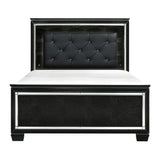 Allura Black Full Bed, Led Lighting