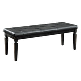 Allura Black Bedroom Bench