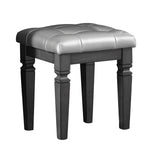 Allura Gray Vanity Stool