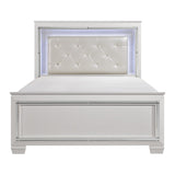 Allura White Full Bed, Led Lighting