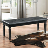 Allura Black Bedroom Bench