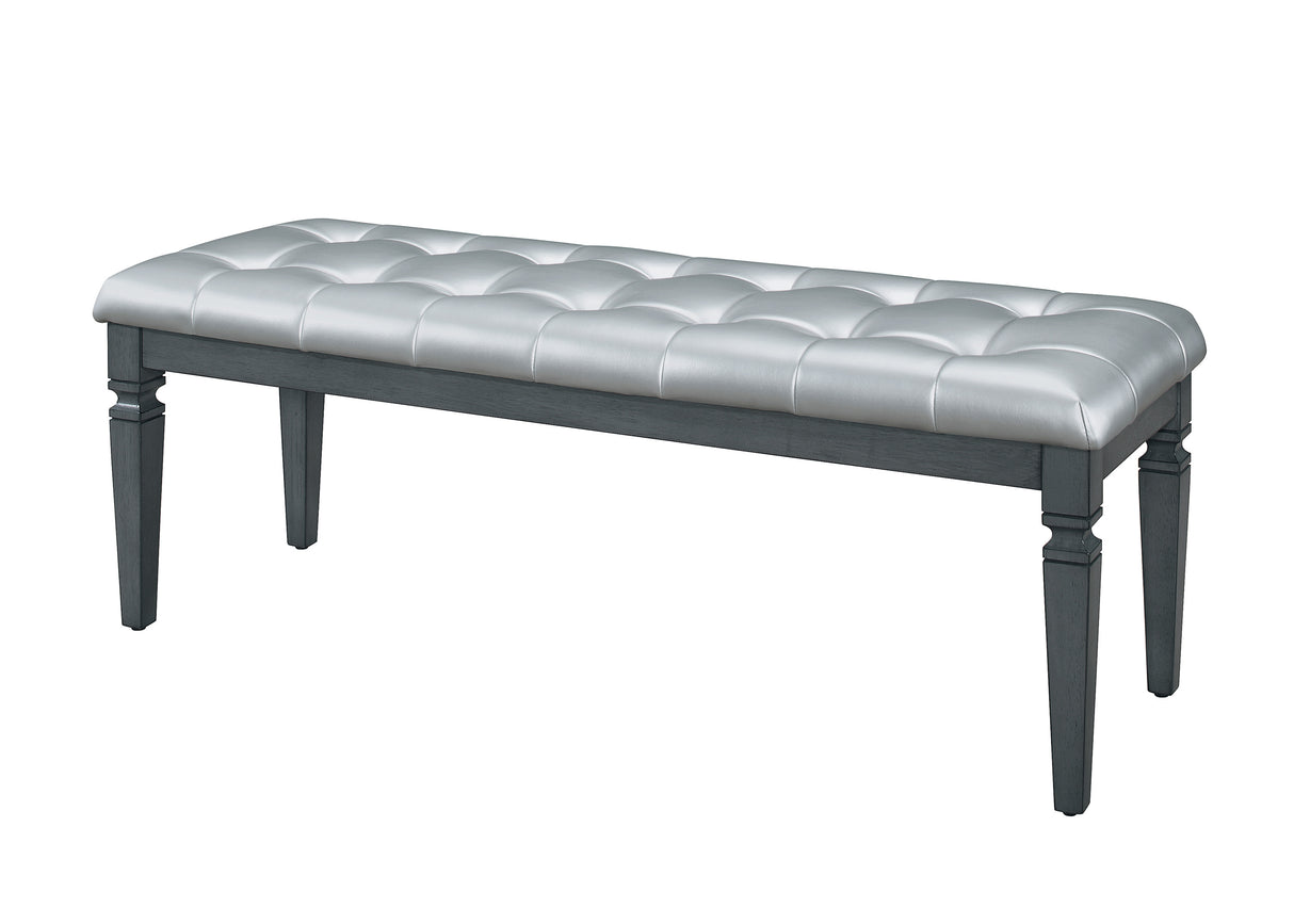 Allura Gray Bedroom Bench