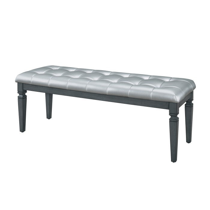 Allura Gray Bedroom Bench