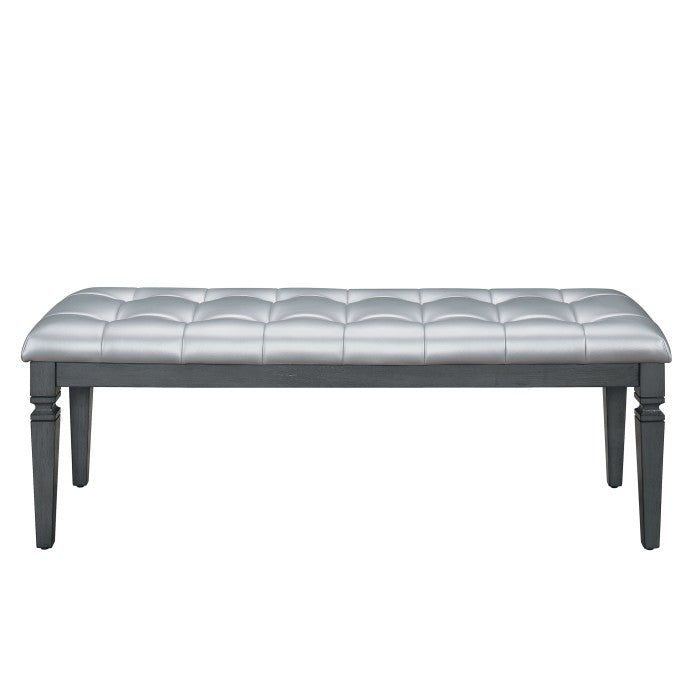 Allura Gray Bedroom Bench