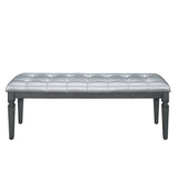 Allura Gray Bedroom Bench