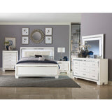 Allura White Full Bed, Led Lighting