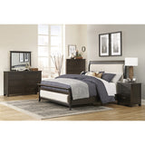 Hebron Dark Cherry Eastern King Bed