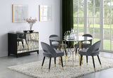 Lindsey Grey Upholstered Dining Side Chair (Set Of 2)