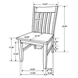 Kirby Rustic Off White 5-Piece Rectangular Dining Table Set