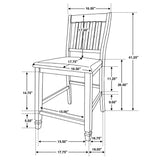 Sarasota Rustic Cream 5-Piece Drop Leaf Counter Dining Set