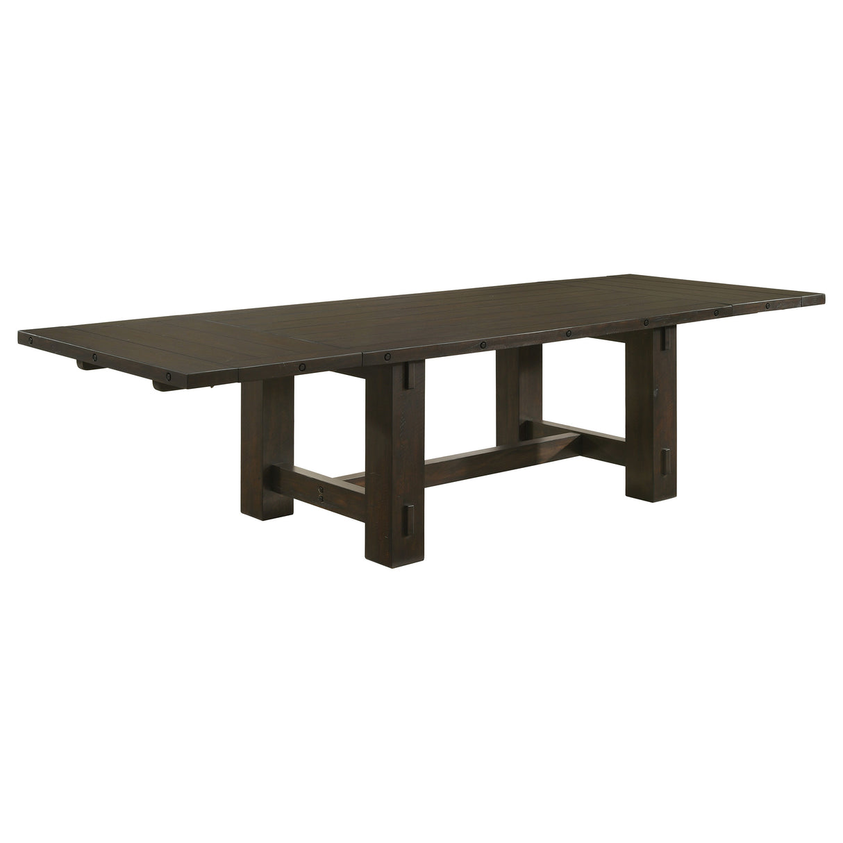 Calandra Vintage Java 121-Inch Extension Leaf Dining Table