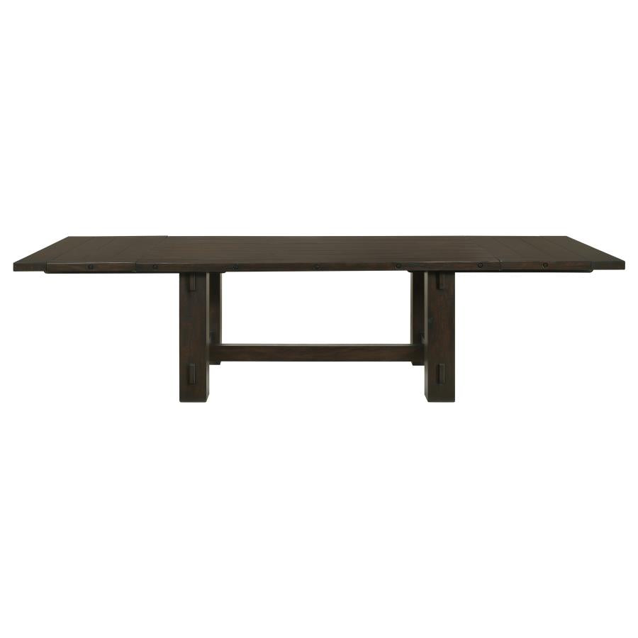 Calandra Vintage Java 121-Inch Extension Leaf Dining Table