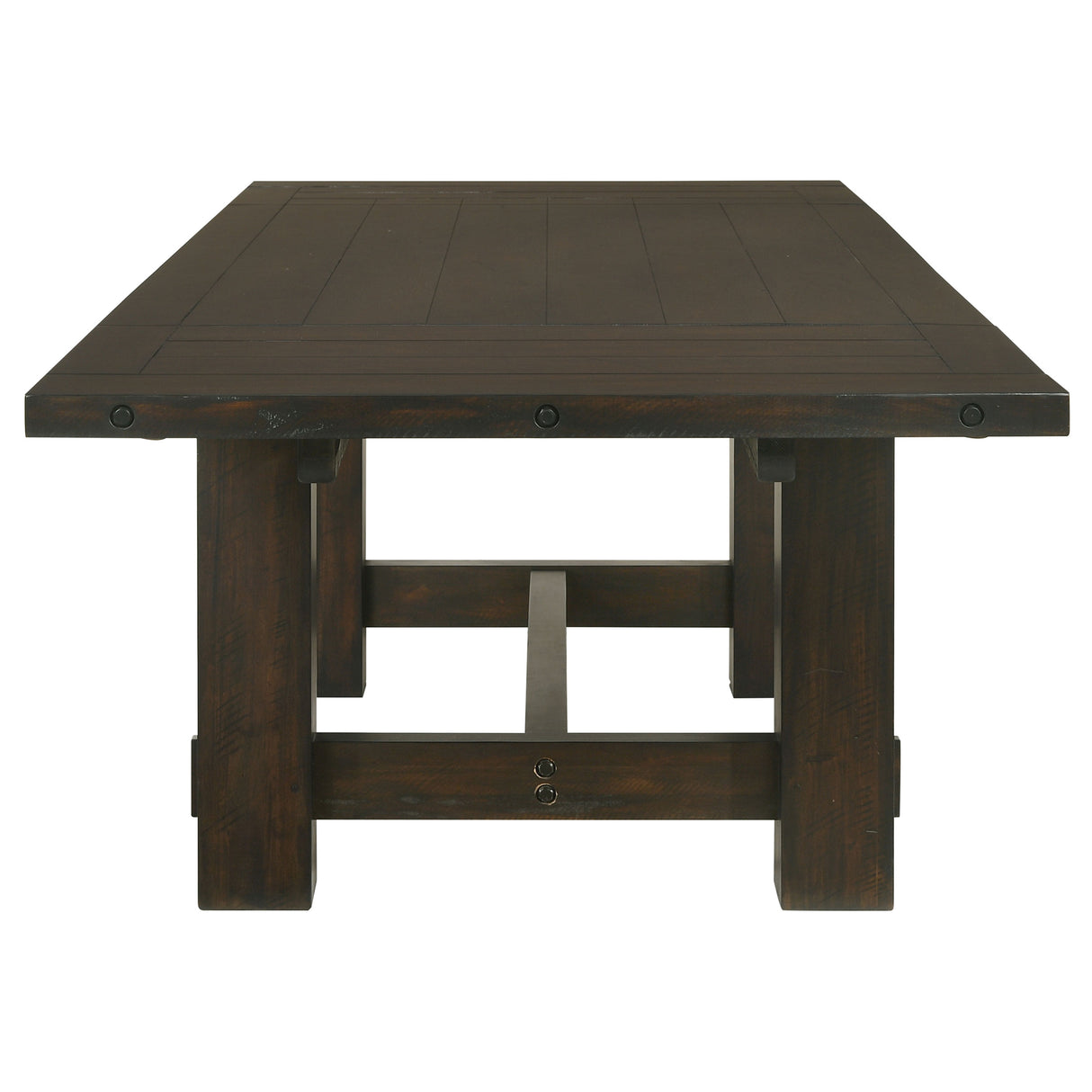 Calandra Vintage Java 121-Inch Extension Leaf Dining Table