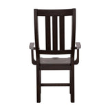 Calandra Slat Back Arm Chairs Vintage Java (Set Of 2)